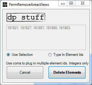 PermRemoveAreasViews Revit Addin API from dp Stuff