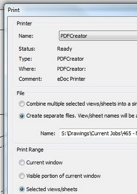How to Print a large set of drawings to individual PDFs with automatic naming