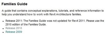 revit 2011 families