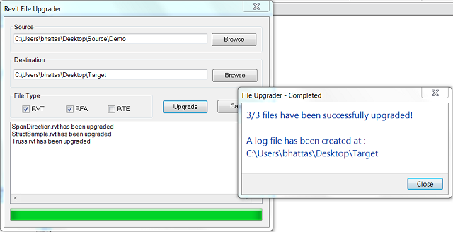 File Upgrader for Revit 2013