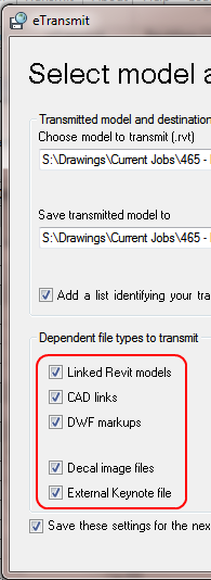 eTransmit for Revit – archiving made easy