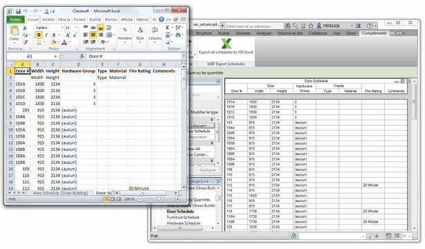 Wiip ExportSchedules – all Schedules exported to Excel in one click