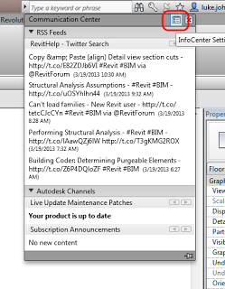 Add the RevitHelp Twitter Feed to your Revit Communications Center