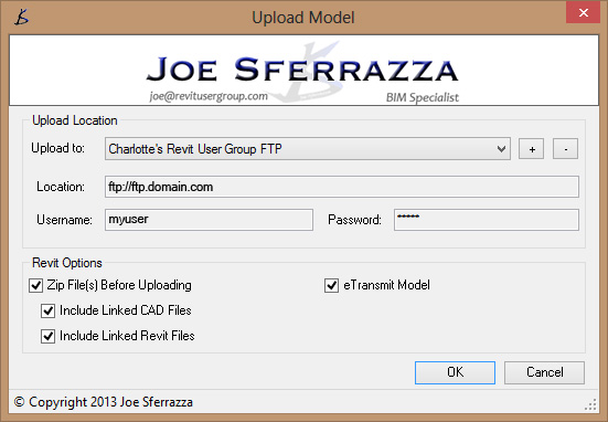 FTP Model Uploader Add-in for Revit