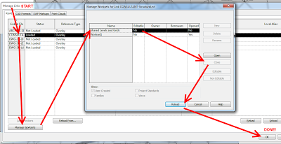 Globally Hide Levels and Grids from a Linked RVT File in the Host File