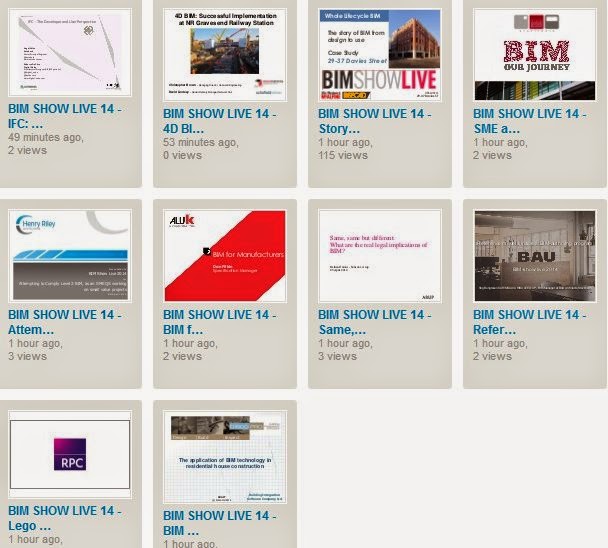 BIM Show Live BSL2014 slideshows now available