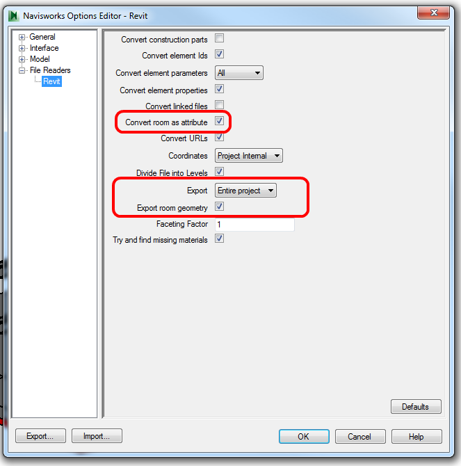 export navisworks to revit