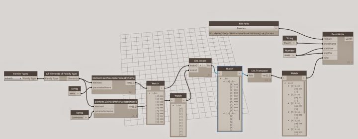 Using Dynamo to create a live Link between Excel and Revit