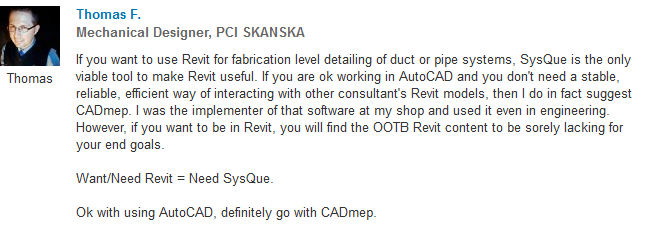 Using Revit for MEP and Duct Fabrication? What are you using to make that happen?