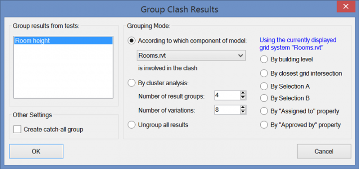 Automatic Grouping of Clashes in Navisworks with Free Addin