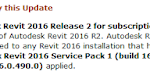 Update 4 for Autodesk Revit 2016 R2 Download Link