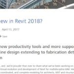 Revit 2018 New Features and Download Links
