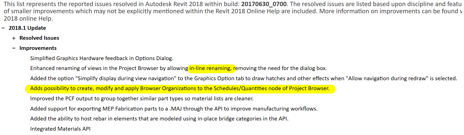 Atualização do Revit 2018.1 está disponível