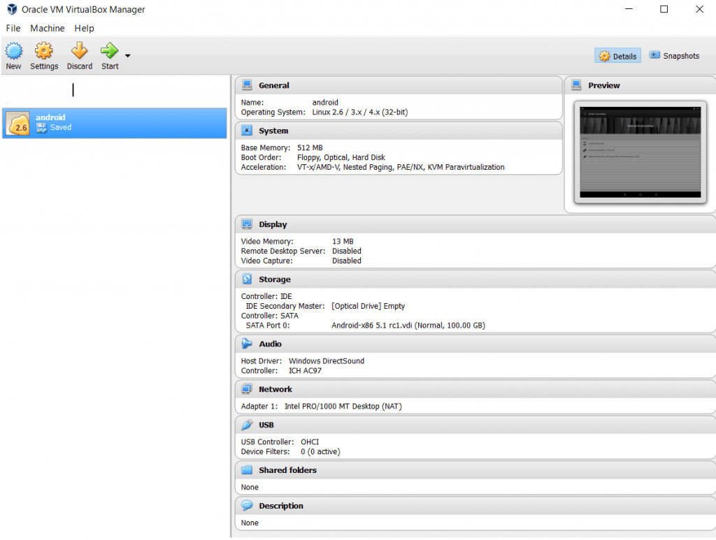 Run Android in a VirtualBox on your PC