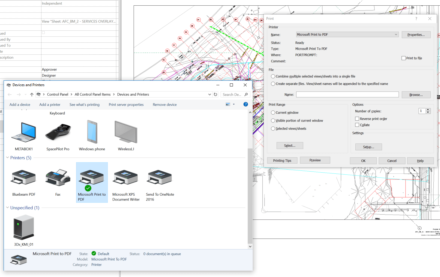 Microsoft Print to PDF Driver Does Not Play Nice with Revit