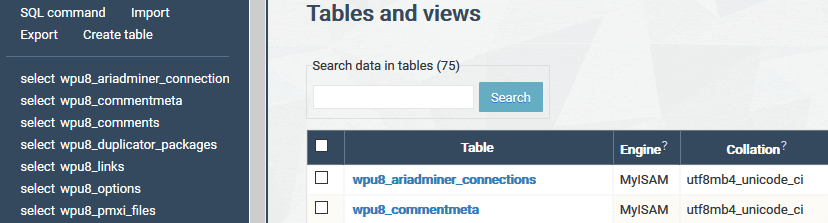 The Most Important Tables When Rebuilding WordPress Database after a Recent Restore