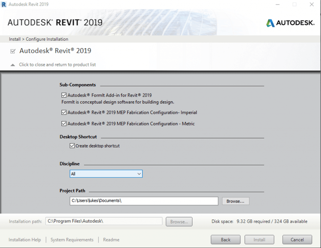 revit 2019 download pages